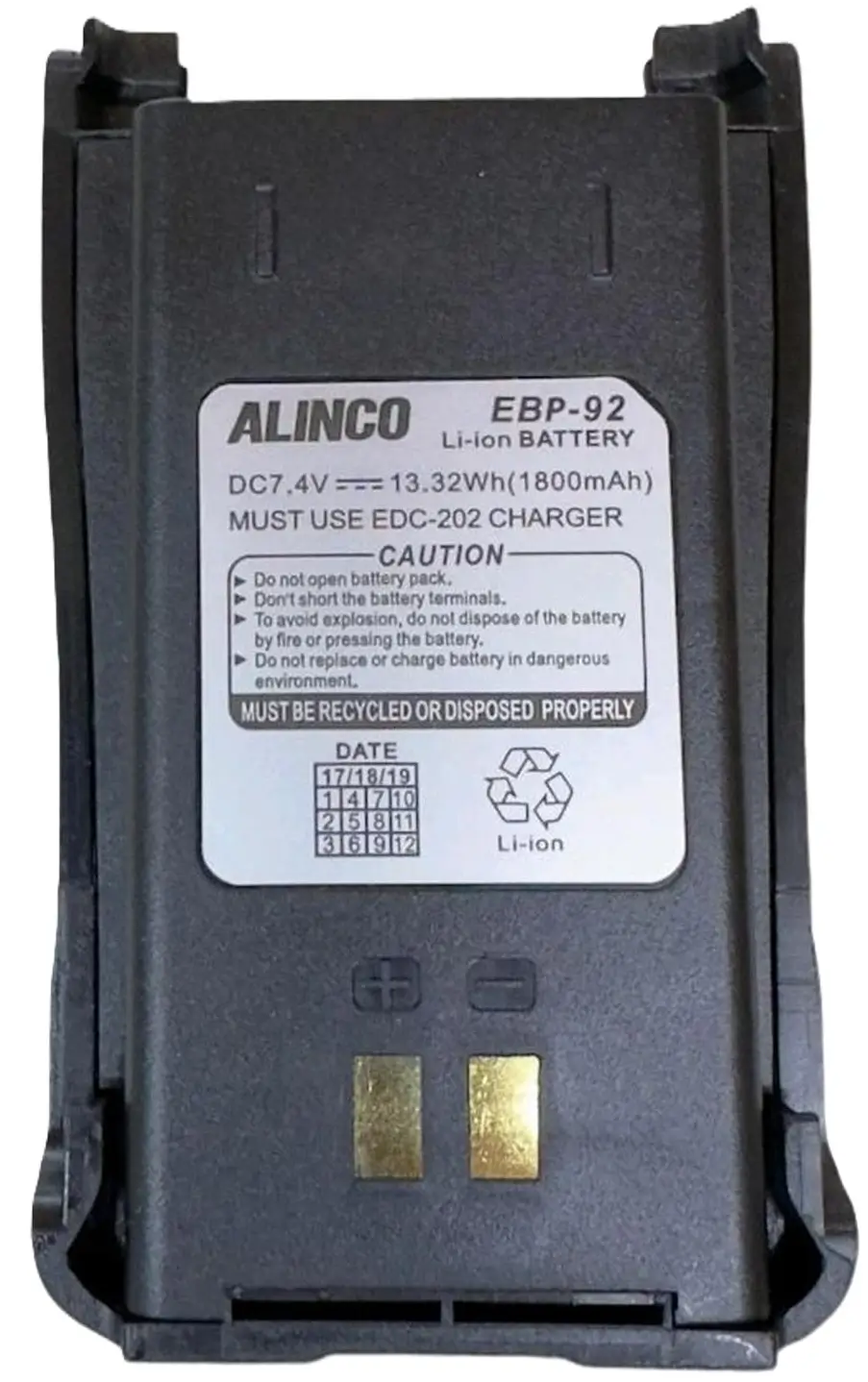 Baterai HT Alinco EBP-92 original untuk HT Alinco DJ-CRX5.