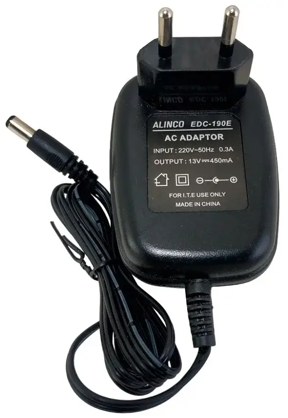Alinco EDC-190E - Rakomindo Adaptor charger Alinco EDC-190E original untuk handy talky Alinco DJ-50.