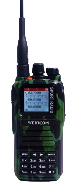 Weircom WR 88 PLUS 6 bands Sport Radio Dual Band waterproof