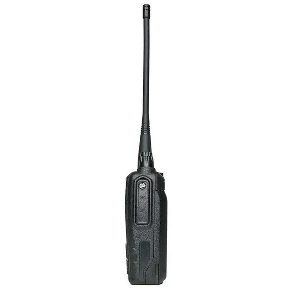 Handy Talky Dual Band Alinco DJ-VX50 - Rakomindo Black handheld two-way radio with a tall antenna. Useful for communication.