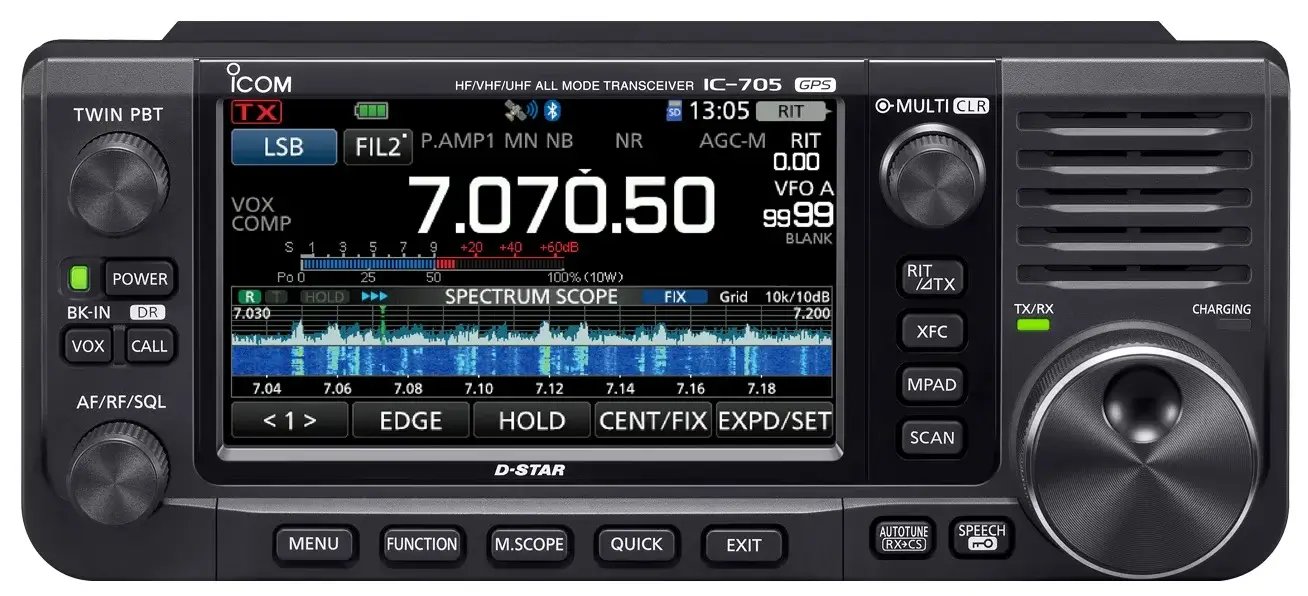 Radio SSB Icom IC-705.