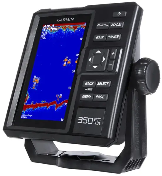 Fish Finder atau Alat Pencari Ikan Garmin FF 350 Plus.