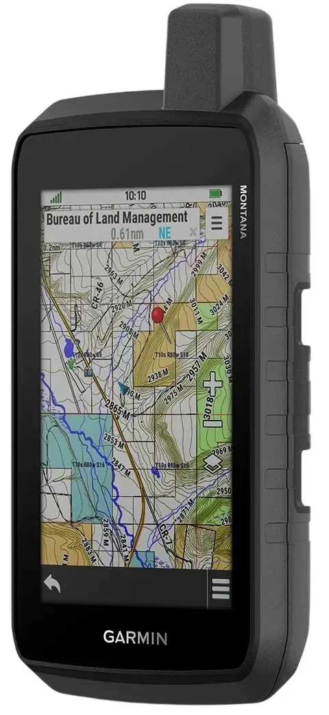 Alat navigasi GPS Garmin Montana 710.