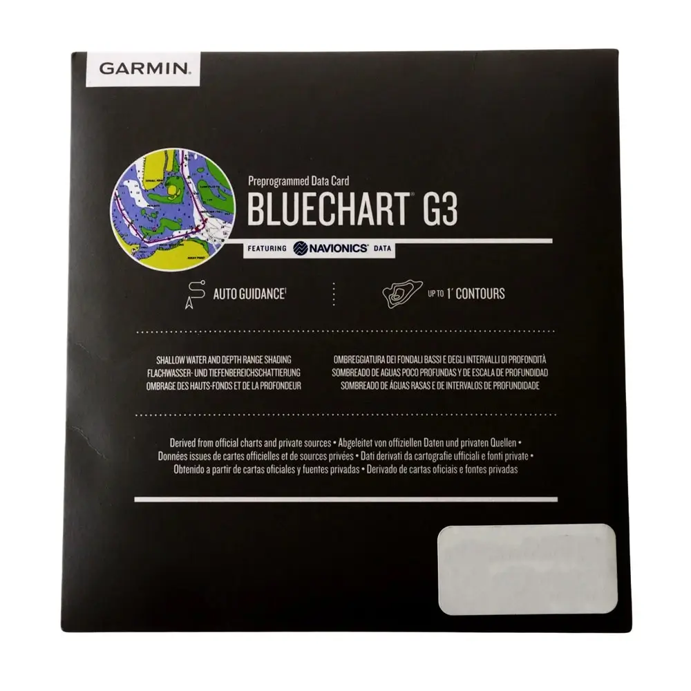Garmin BlueChart G3 HXAE006R - Rakomindo Peta navigasi laut Garmin BlueChart G3 HXAE006R dengan kartu memori.