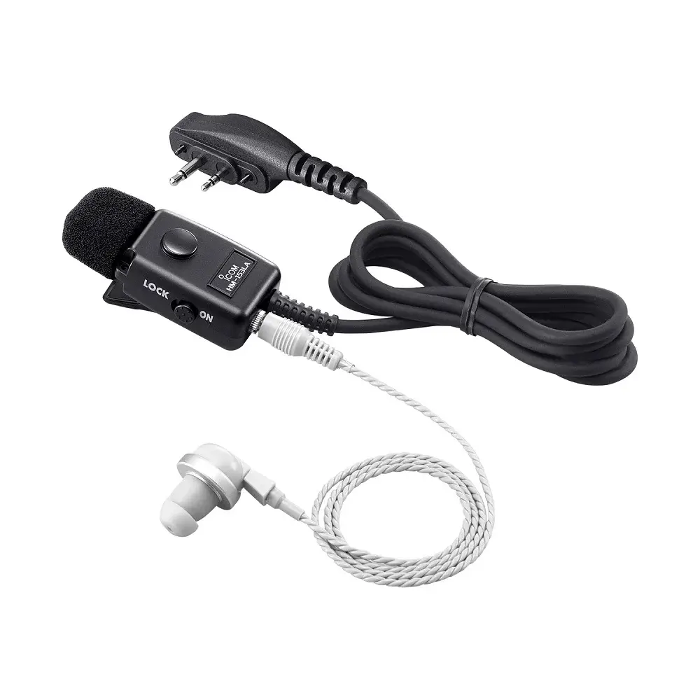 Icom HM-153LA - Rakomindo Earphone microphone Icom HM-153LA original untuk HT Icom IC-V86.