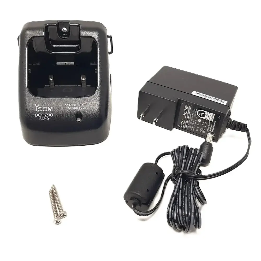 Icom BC-210 - Rakomindo Desktop charger Icom BC-210 dan adaptor.