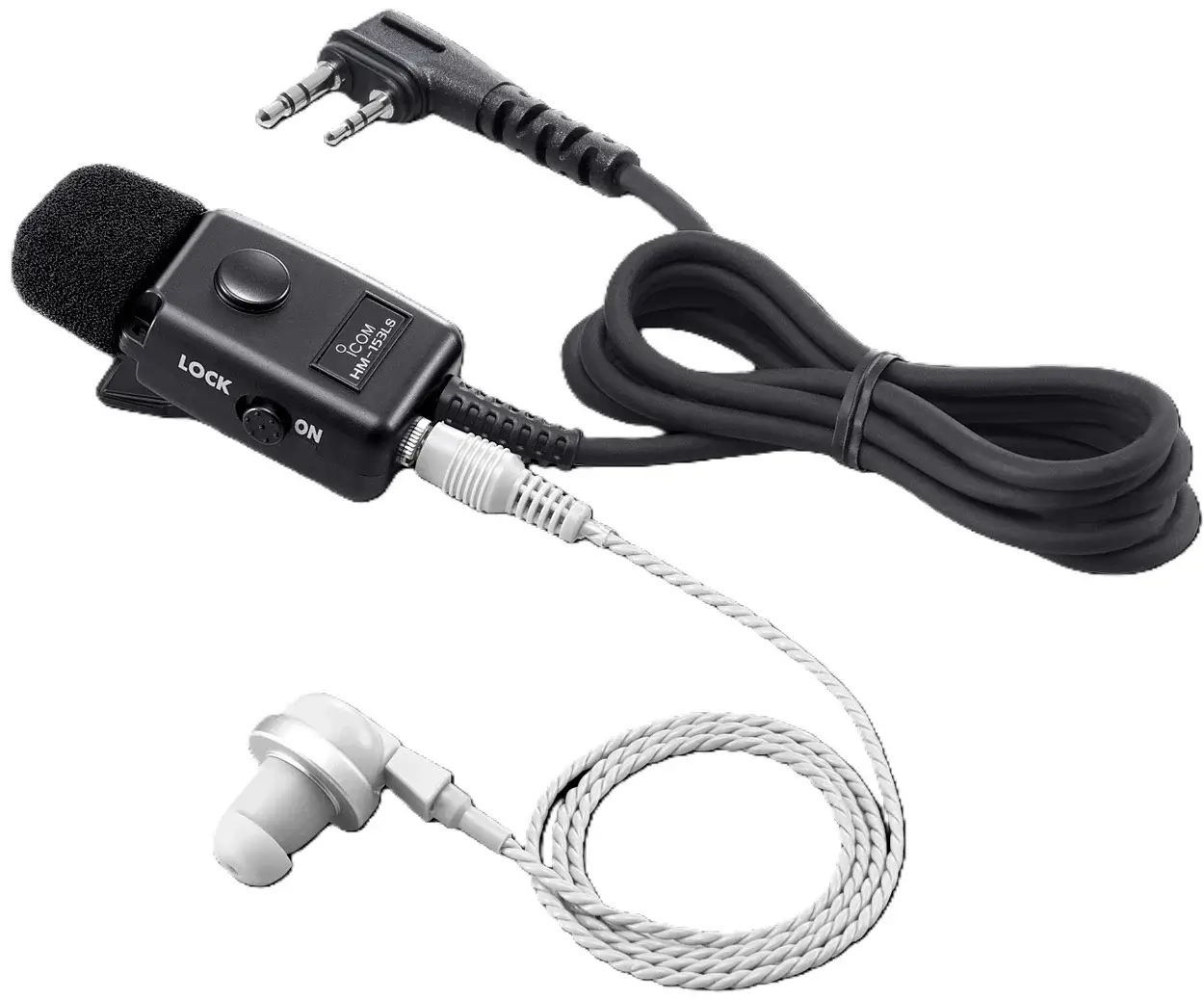 Earphone microphone Icom HM-153LS untuk handy talky Icom IP503H.