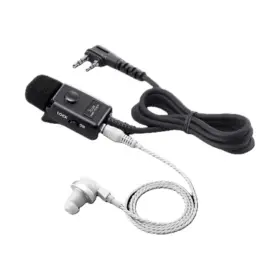 Icom HM-153LS, earphone microphone handy talky jarak jauh Icom IP503H.