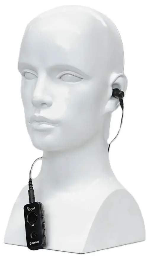 Ilustrasi Pemakaian Headset Icom VS-3 - Rakomindo Ilustrasi pemakaian headset Icom VS-3.